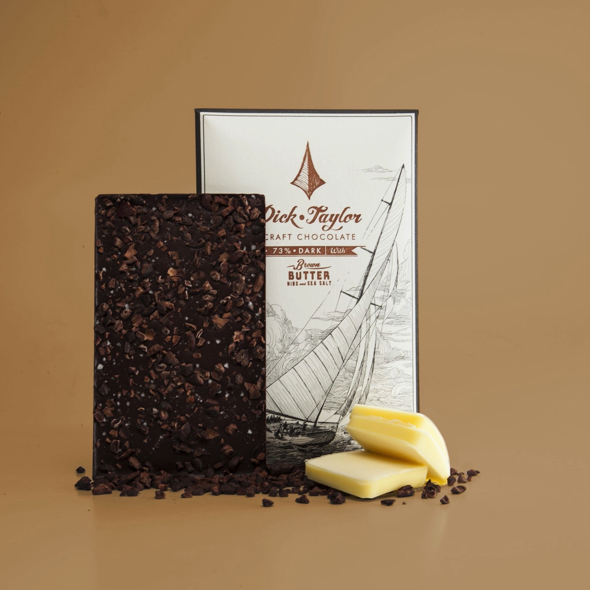 Dick Taylor chocolat Noir 73% - Brown butter nibs & Sea salt